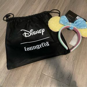 Disney Loungefly pastel Minnie ears with bag!